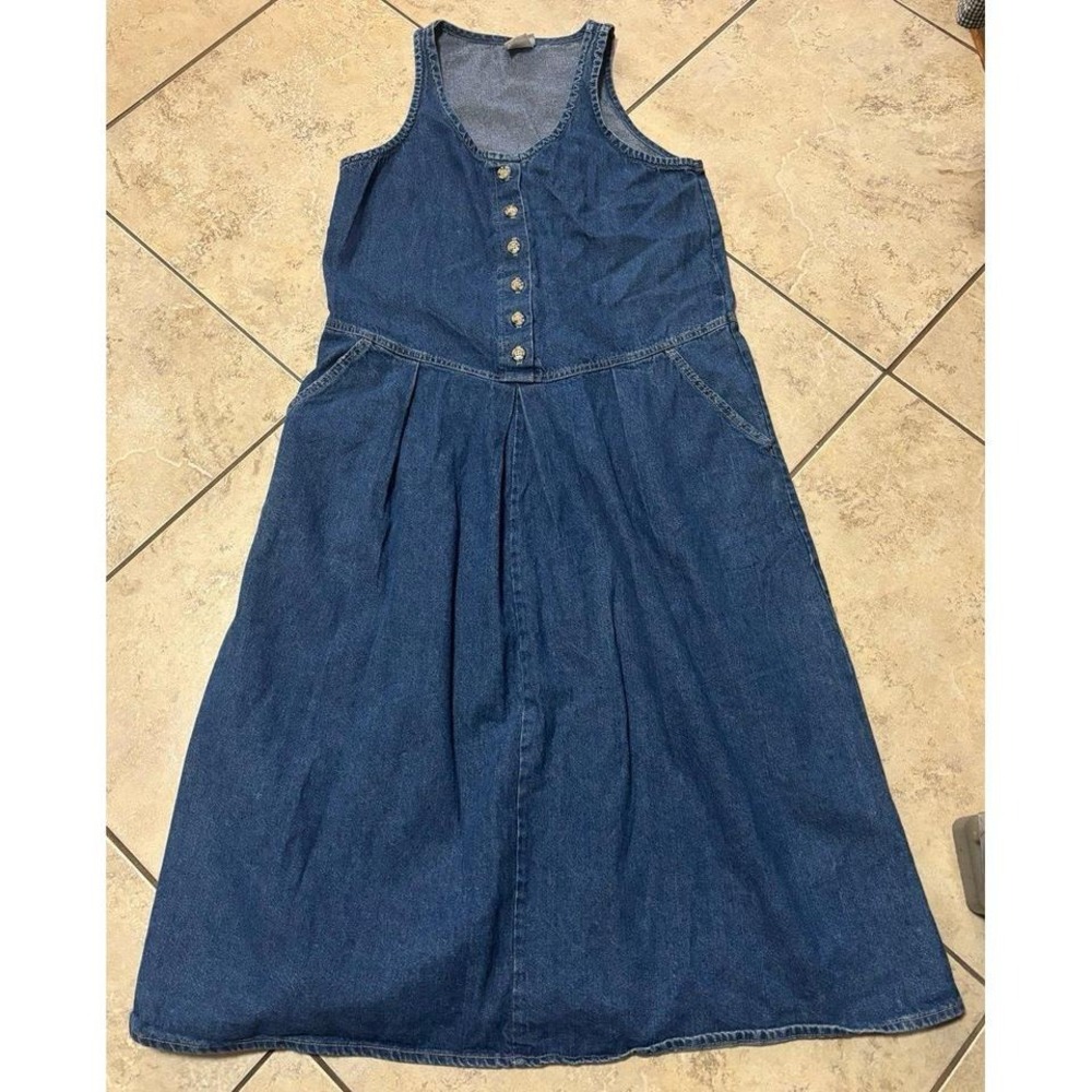 Vintage‎ Vivaldi drop waist denim Dress size small